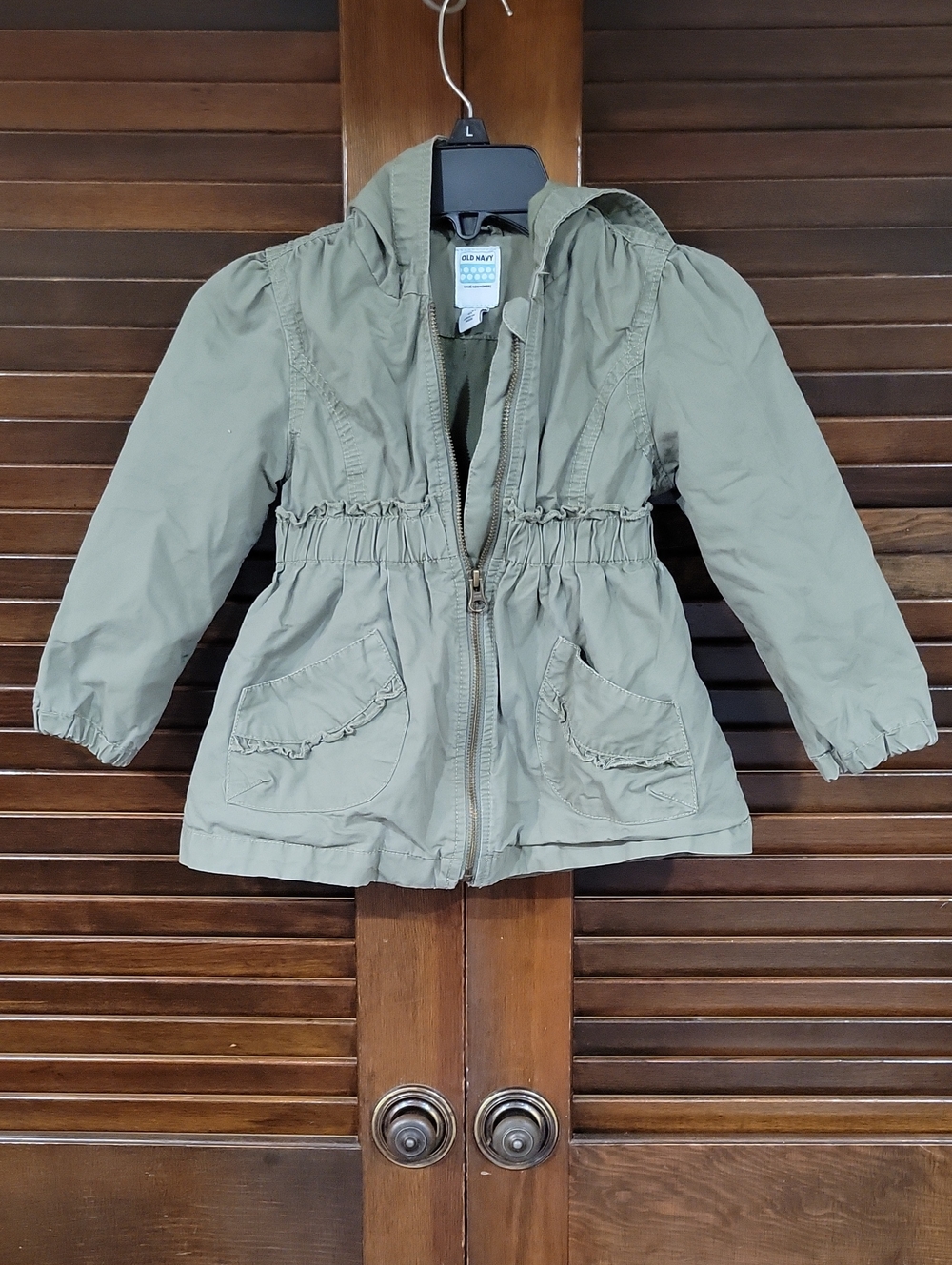 Old Navy Girls' Hooded Jacket in Olive
